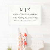 Minimalistisch monogram of Logo Business toevoegen Spandoek (Insitu)