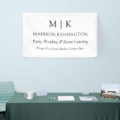 Minimalistisch monogram of Logo Business toevoegen Spandoek (Beurs)