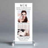 Minimalistisch monogram of voeg Logo Business 2-fo Reclamekaart