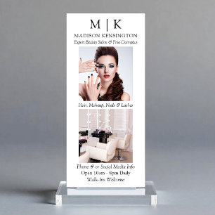 Minimalistisch monogram of voeg Logo Business 2-fo Reclamekaart