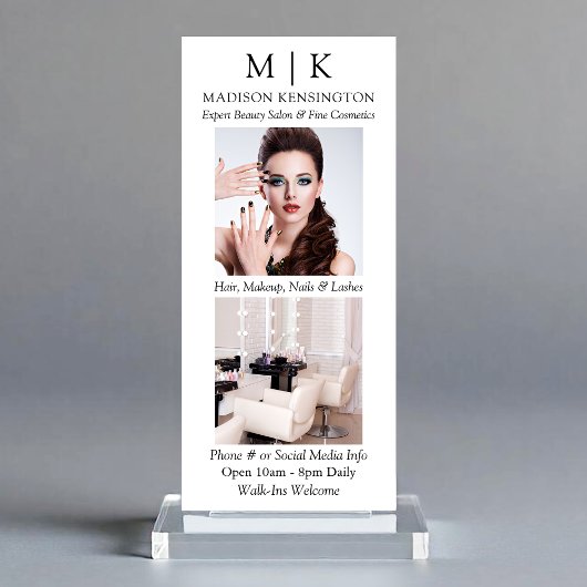 Minimalistisch monogram of voeg Logo Business 2-fo Reclamekaart