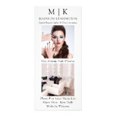 Minimalistisch monogram of voeg Logo Business 2-fo Reclamekaart (Voorkant)