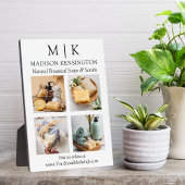 Minimalistisch monogram of voeg Logo Business 4-fo Fotoplaat