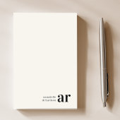 Minimalistisch  monogram Retro Typografie Post-it® Notes