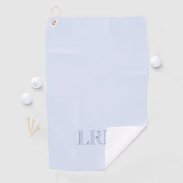 Minimalistisch Monogram Schaduwlettertype Boho Blu Golfhanddoek