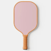 Minimalistisch monogram schrift roze pickleball paddle (Achterkant)