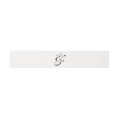 Minimalistisch Monogram Script Et-teken Uitnodigingen Wikkel (Vlak)