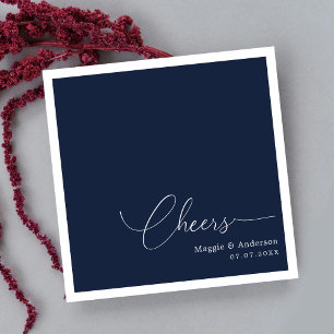 Minimalistisch monogram: Steek een Glass to Love W Servet