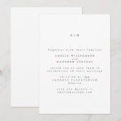 Minimalistisch monogram Traditionele Typografie We Kaart (Voorkant / Achterkant)