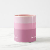  minimalistisch monogram tweekleurige koffiemok (Center)