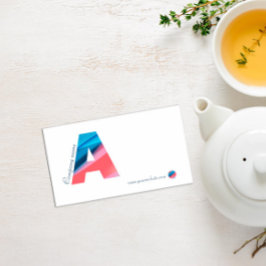 Minimalistisch monogram typografie-Visitekaartje Visitekaartje