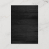 Minimalistisch monogram van de Elegant Grey Wood Visitekaartje (Achterkant)