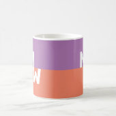 Minimalistisch Monogram Vierkant Pastel QR Code Koffiemok (Center)