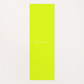 Minimalistisch monogram voor chartreuse groene dou yogamat (Voorkant)