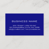 Minimalistisch monogram voor de professionele mari visitekaartje (Achterkant)