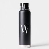 Minimalistisch monogram waterfles (Links)