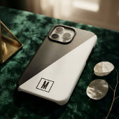 Minimalistisch Monogram Zwart & Wit Geometrisch Ge Case-Mate iPhone Case
