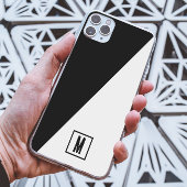 Minimalistisch Monogram Zwart & Wit Geometrisch Ge Case-Mate iPhone Case