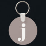 Minimalistisch Monogrammatisch Initiaal in Taupe B Sleutelhanger<br><div class="desc">Minimalistisch Monogrammed-Initiaal in Taupe Brown Sleutelhanger - Stuur me alsjeblieft hulp als je hulp nodig hebt bij het plaatsen van brieven.</div>