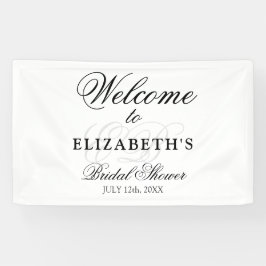 Minimalistisch Monogrammed Welkom Vrijgezellenfees Spandoek