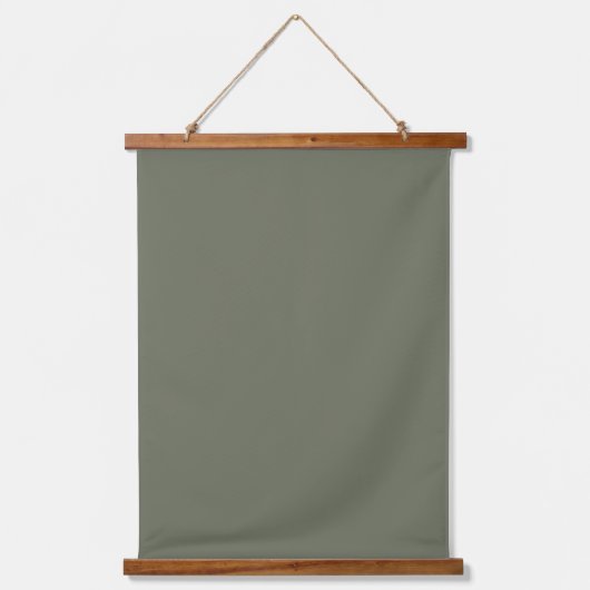 Minimalistisch Moss Green Wall Tapestry – Hangend Wandkleed (Voorkant)