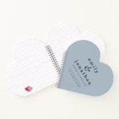 Minimalistisch mosterd blauw weddenschap notitieboek (Binnen)