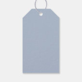 Minimalistisch mosterdblauw bleekroze huwelijk cadeaulabel (Achterkant)