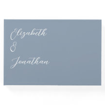 Minimalistisch mosterdblauw huwelijk