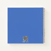 Minimalistisch Motivatie blauw-wit sereniteitsgebe Notitieboek (Achterkant)