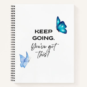 Minimalistisch Motivatie citaat Je hebt dit Notitieboek