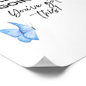 Minimalistisch Motivatie citaat Je hebt dit Poster (Hoek)