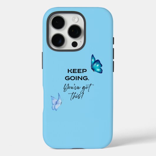 Minimalistisch Motivatie Je hebt deze baby blauw Case-Mate iPhone Case (Achterkant)