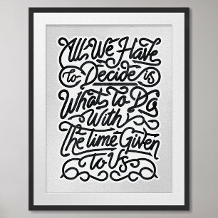 Minimalistisch Motivatie Poster met Quote