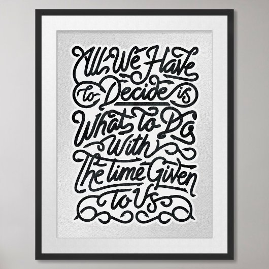 Minimalistisch Motivatie Poster met Quote