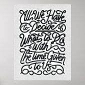 Minimalistisch Motivatie Poster met Quote (Voorkant)