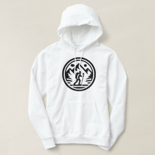 Minimalistisch Mountain Hiker Trekking Adventure Hoodie