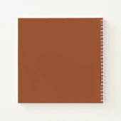 Minimalistisch Mountain Sienna Travel Journal Notitieboek (Achterkant)