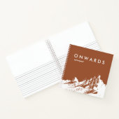 Minimalistisch Mountain Sienna Travel Journal Notitieboek (Binnen)