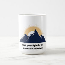 Minimalistisch Mountain & Sunburst-ontwerp