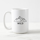 Minimalistisch Mountain WILD-avontuur Koffiemok (Links)