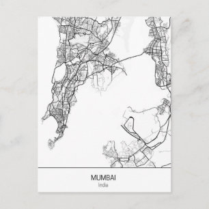 minimalistisch Mumbai India Briefkaart