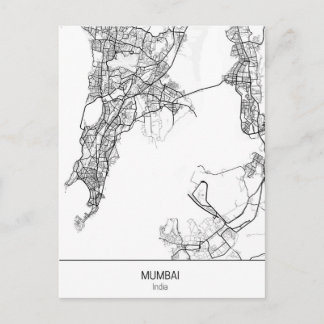 minimalistisch Mumbai India Briefkaart