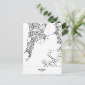 minimalistisch Mumbai India Briefkaart (Staand voorkant)