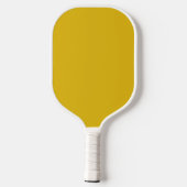 Minimalistisch Mustard Yellow Modern Monogram Pickleball Paddle (Achterkant)