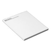 Minimalistisch naamblok notitieblok (Schuin)