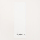 Minimalistisch naamscript voor White Girly Yogamat (Voorkant)