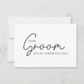 Minimalistisch Naar mijn bruidegom op mijn trouwda (Voorkant)