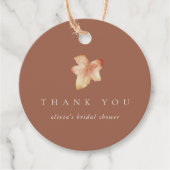 Minimalistisch najaar lef Dank u Bedankjes Labels (Voorkant)