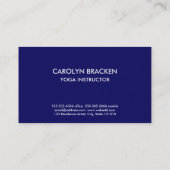 Minimalistisch nakomenpenseel blauwe Waterverf Visitekaartje (Achterkant)