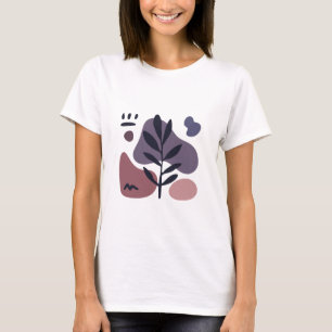 Minimalistisch natuur design T-shirt